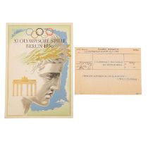 Telegramm Olympische Spiele 1936.