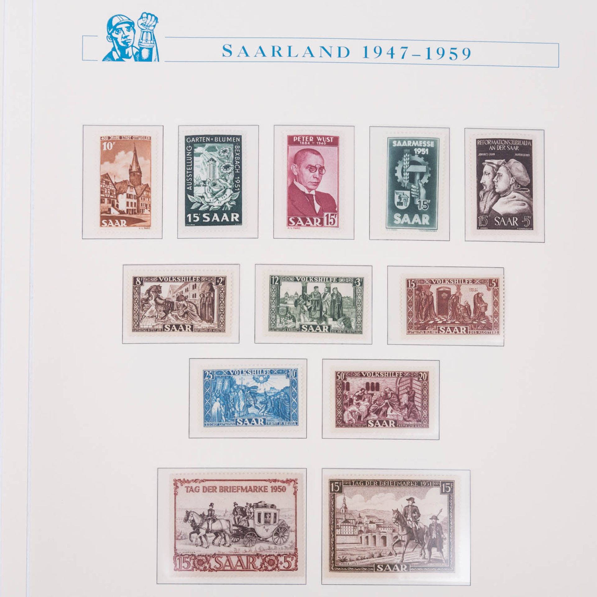Saarland 1947-1949 ** - Image 2 of 10