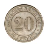 Deutsches Kaiserreich - 20 Pfennig 1887/G (Karlsruhe),