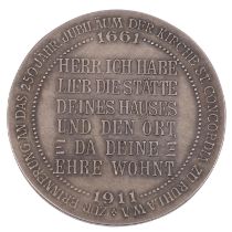 Stadt Ruhla - Silbermedaille 1911, auf die 250-Jahrfeier der