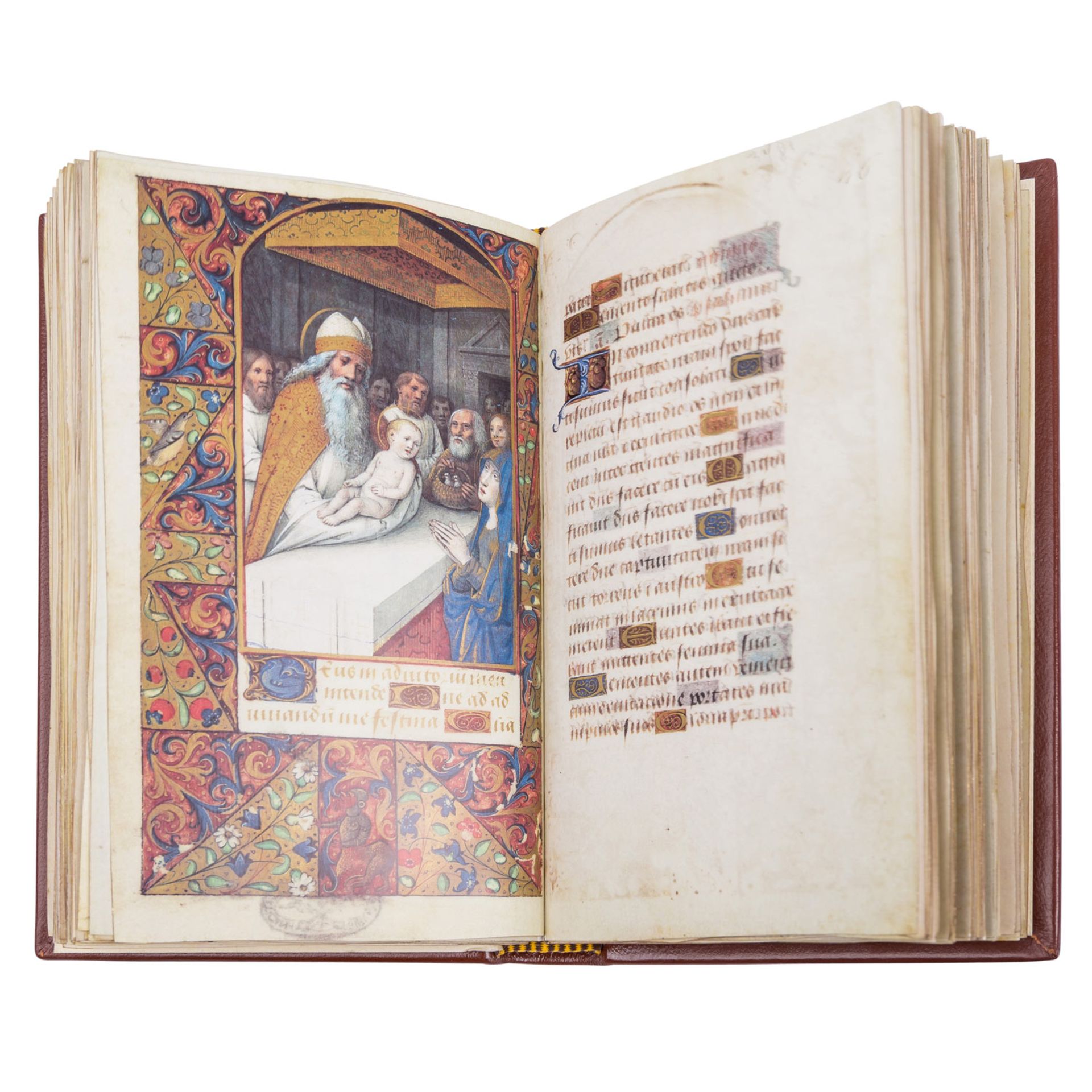 Faksimile des vatikanischen Stundenbuchs Jean Bordichons "Offizium der Madonna", Vat. Lat. 3781 - - Image 2 of 4
