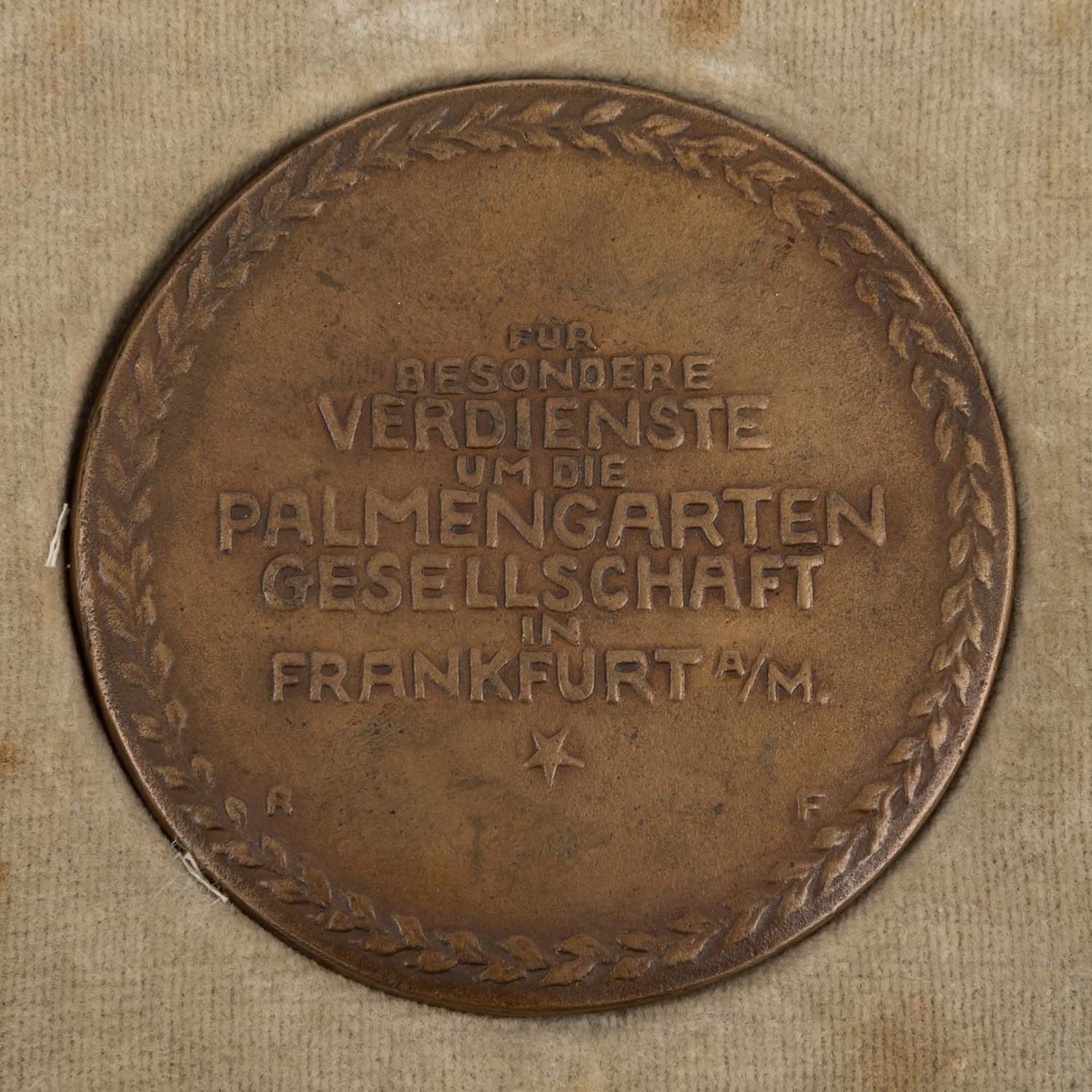 Frankfurt am Main - Bronzegußmedaille 1918, - Image 3 of 3