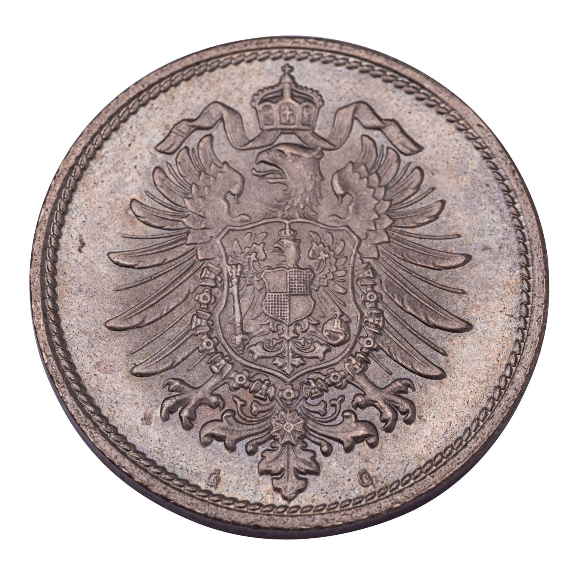 Deutsches Kaiserreich - 10 Pfennig 1874/G (Karlsruhe), - Image 2 of 2