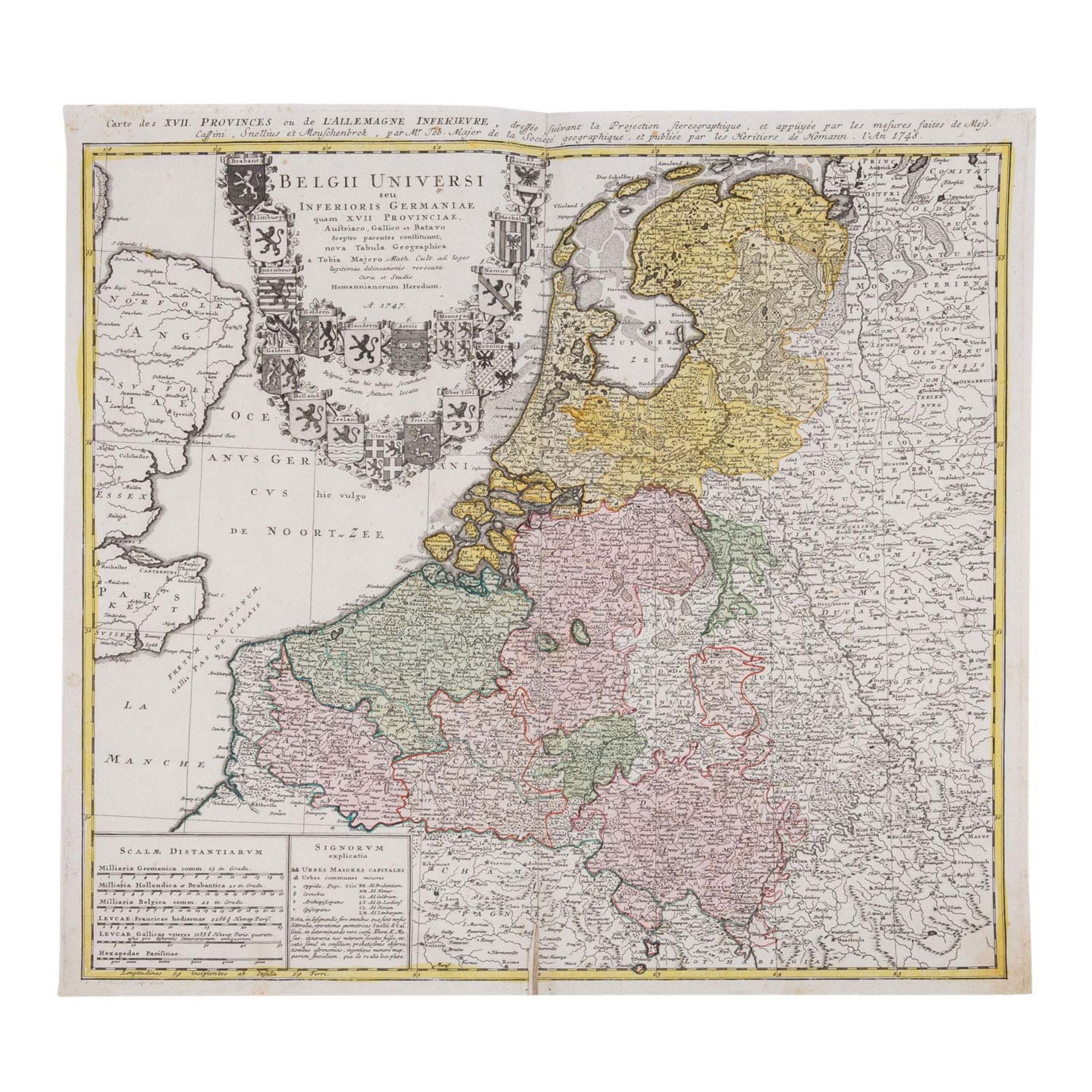 Historische Kupferstichkarten Belgien, Frankreich und Elsass, 17. und 18. Jhd. - Image 4 of 9