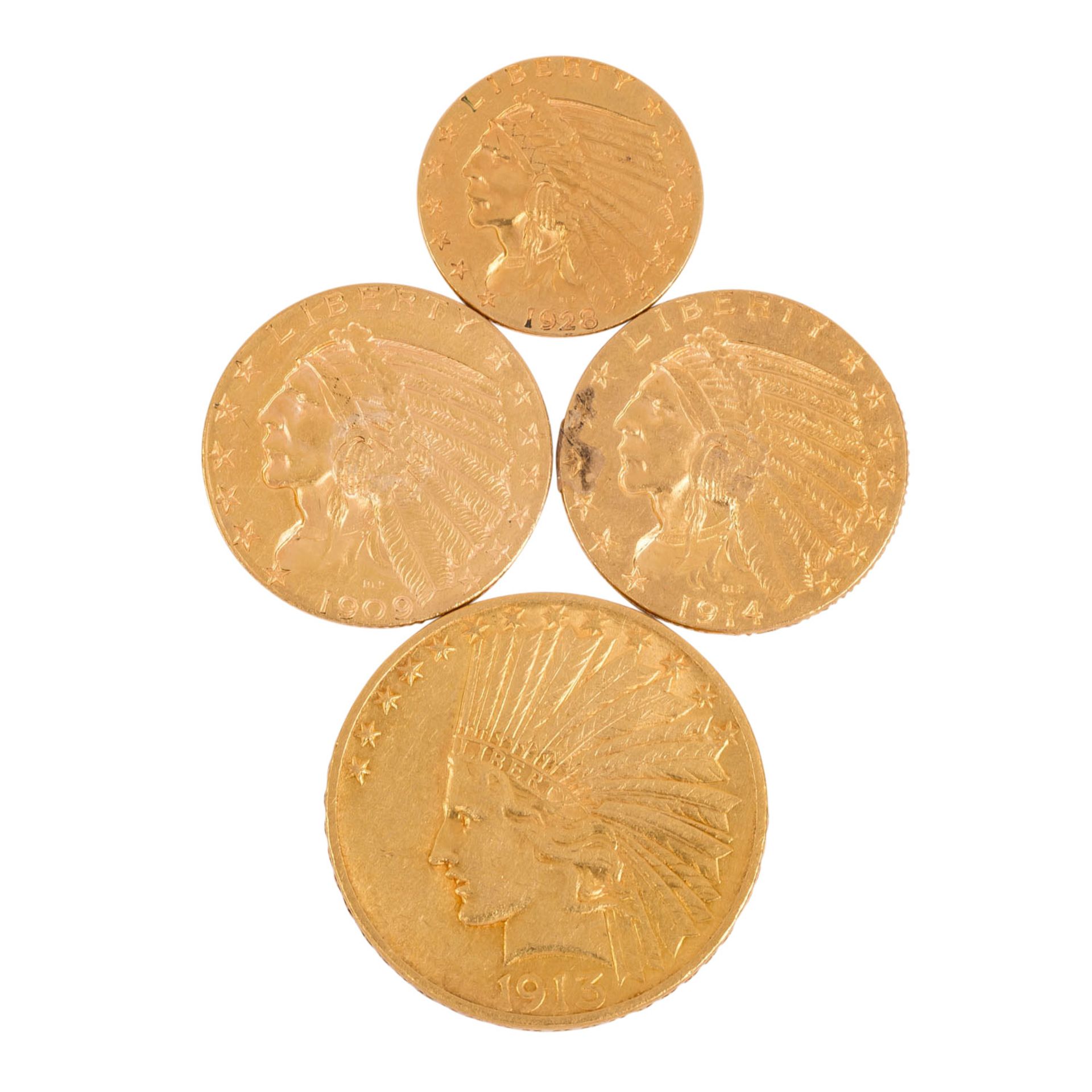 USA - Investmentlot mit 13x Goldmünzen, insg. Feingold ca. 176g - Image 4 of 7
