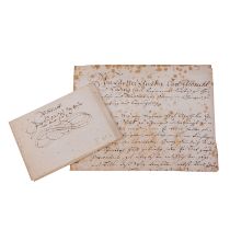 2 historische handschriftliche Dokumente, Deutschland 17./18.Jh. -