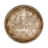 Deutsches Kaiserreich - 50 Pfennig 1877/C (Frankfurt),