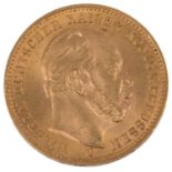 Preussen/Gold - 20 Mark 1873/C, Wilhelm I.,