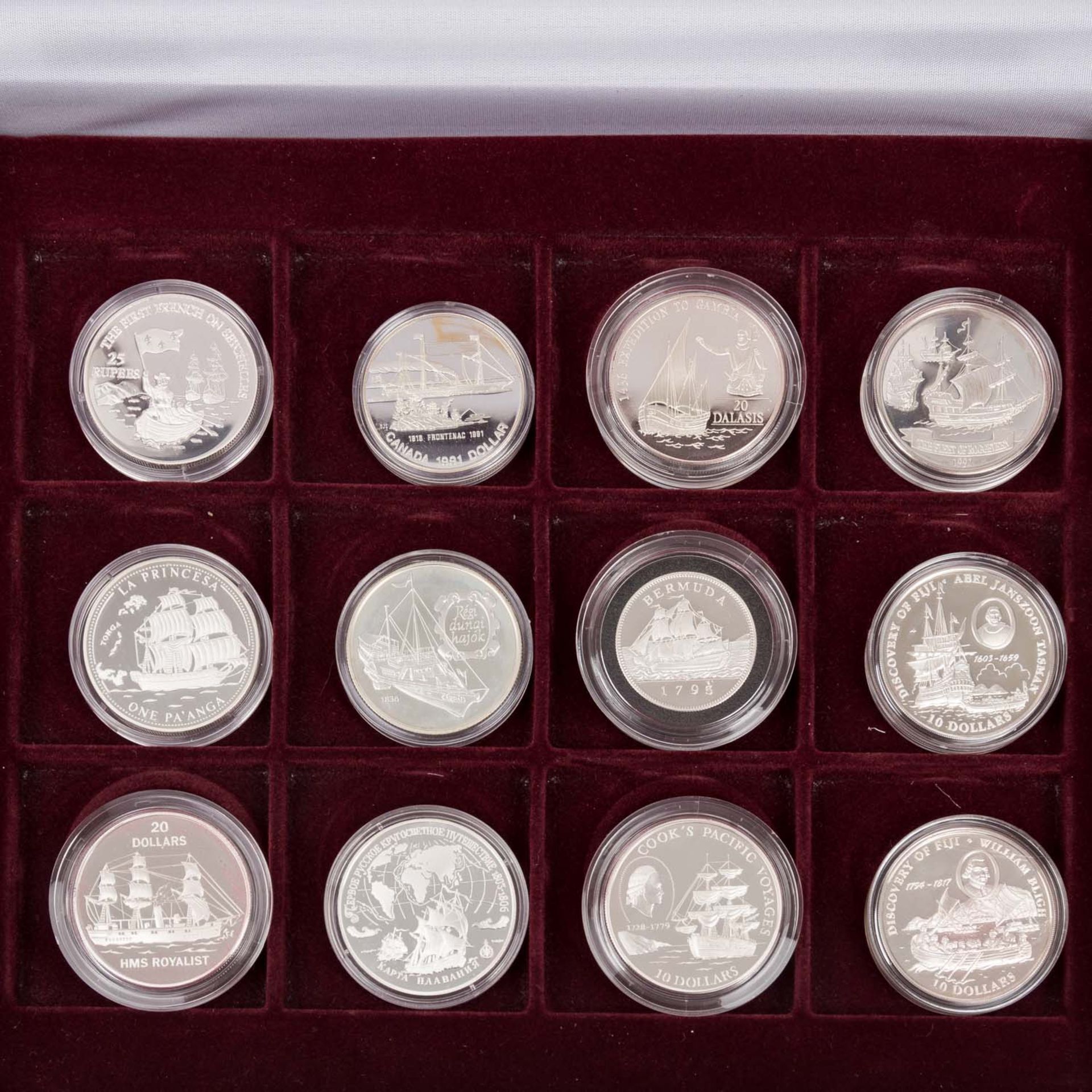 Entdeckungsreiche Sammlung 'Geschichte der Seefahrt' mit ca. 71 x Münzen aus aller Welt - Image 7 of 7