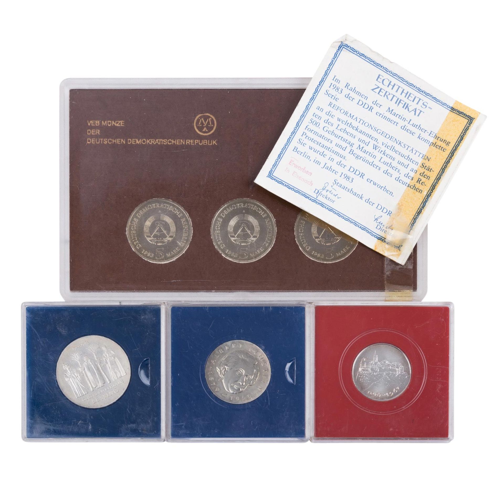 Kleine Zusammenstellung Münzen und Medaillen der DDR - - Image 2 of 2