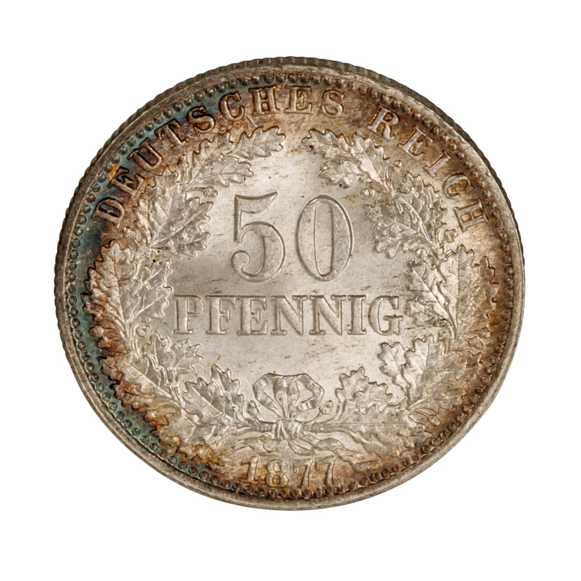 Deutsches Kaiserreich - 50 Pfennig 1877/C (Frankfurt),