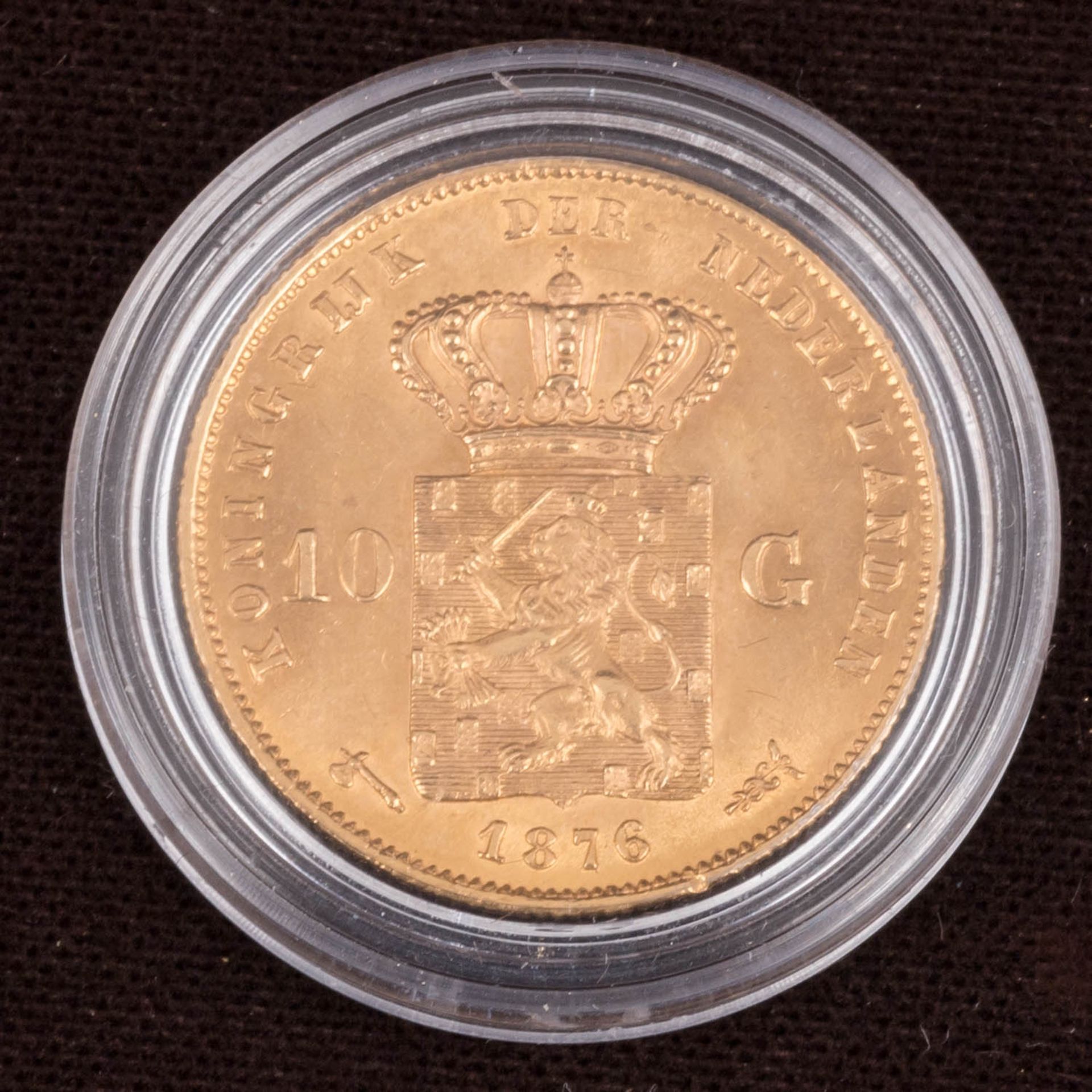 Niederlande/GOLD - 10 Gulden 1876 - Bild 2 aus 3