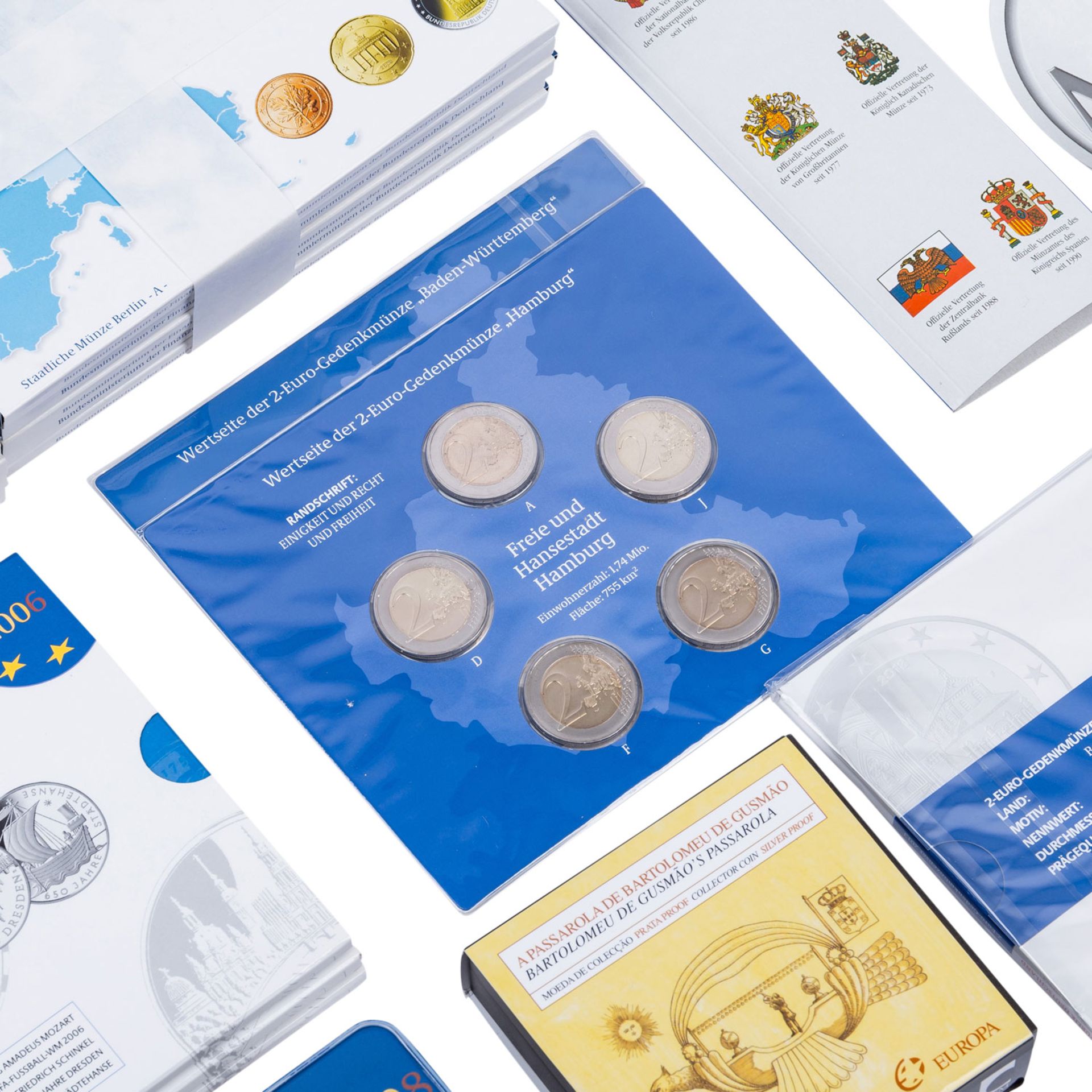 Komplett belassene Einlieferung mit Schwerpunkt bei den Euromünzen der BRD,  - Bild 3 aus 13
