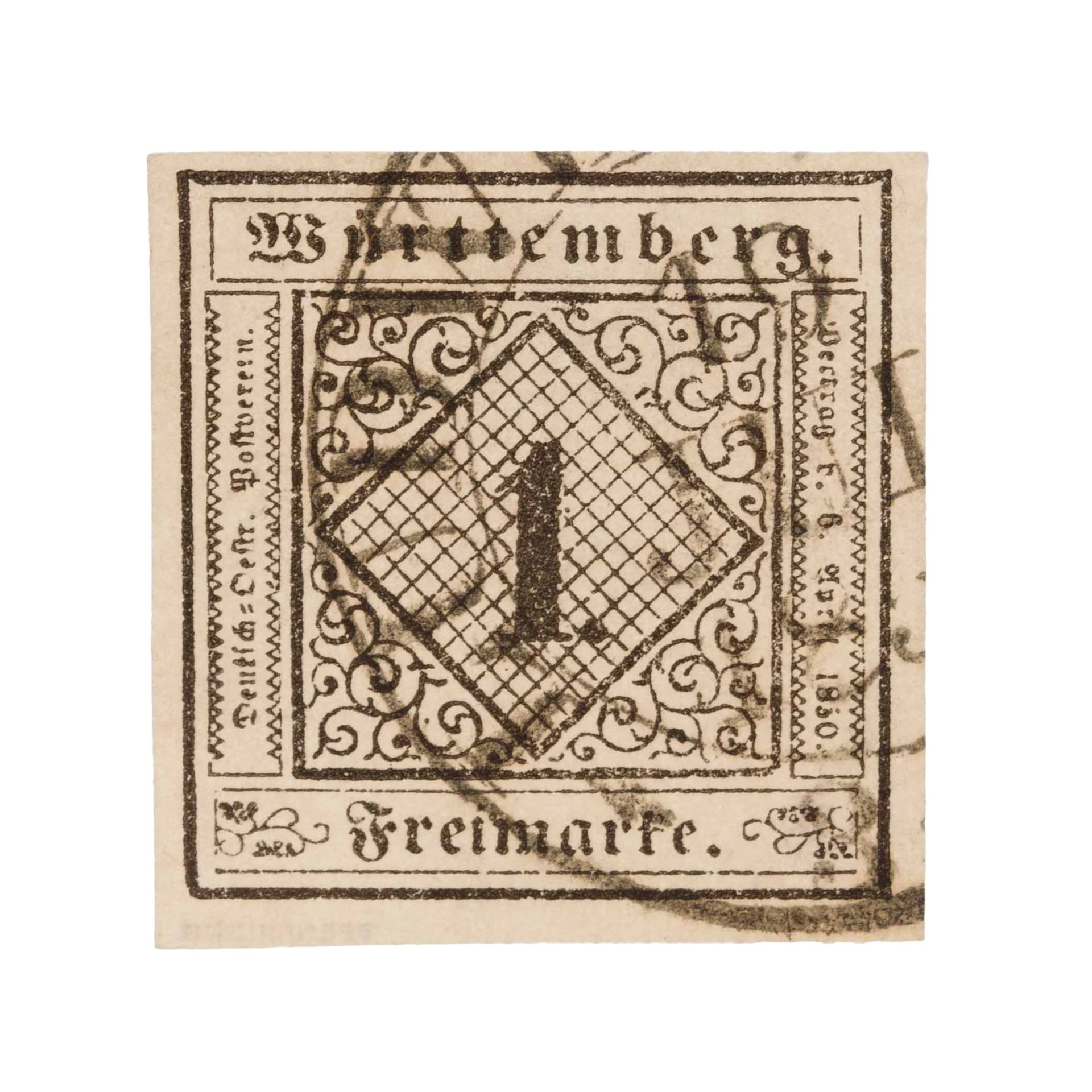 Altdeutschland - Württemberg 1851 O - Bild 4 aus 13