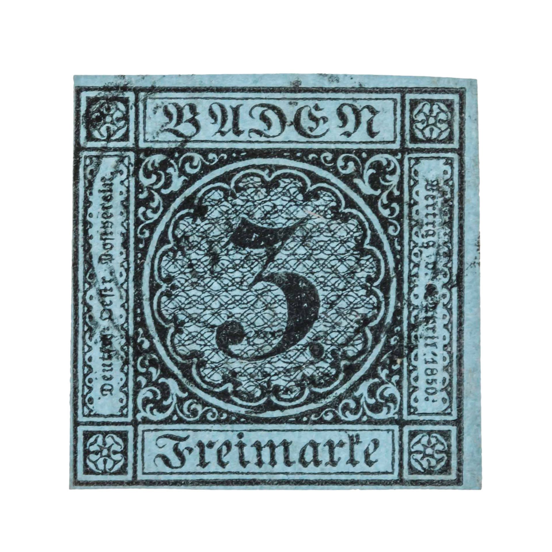 Altdeutschland - Baden 1851 O - Bild 14 aus 15