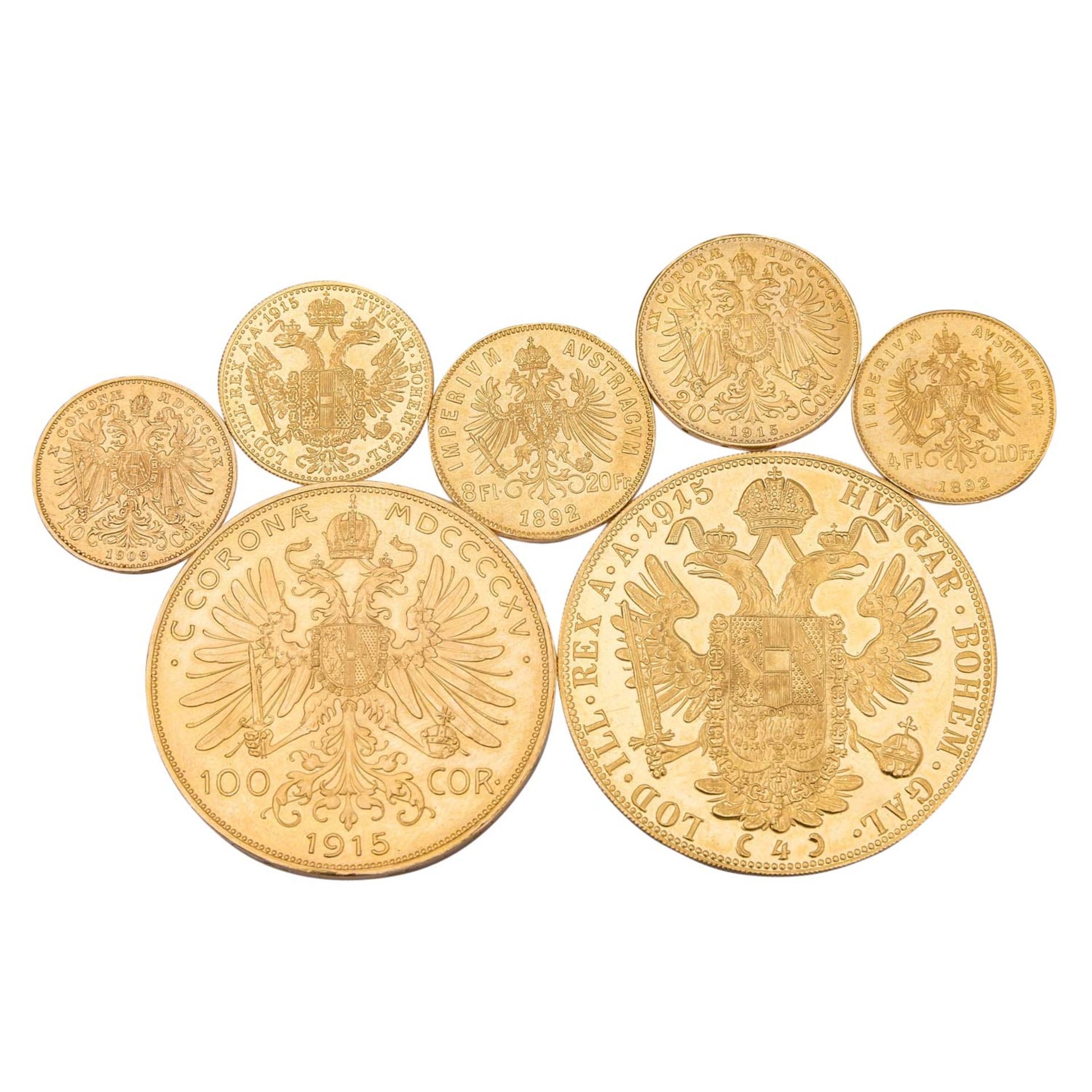 Österreich /GOLDLOT - Franz Josef I., 7x Goldmünzen, insg. ca. 65 g - Image 2 of 2