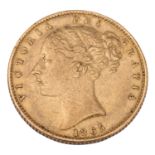 Grossbritannien - 1 Souvereign 1866/9 (?), Queen Victoria,