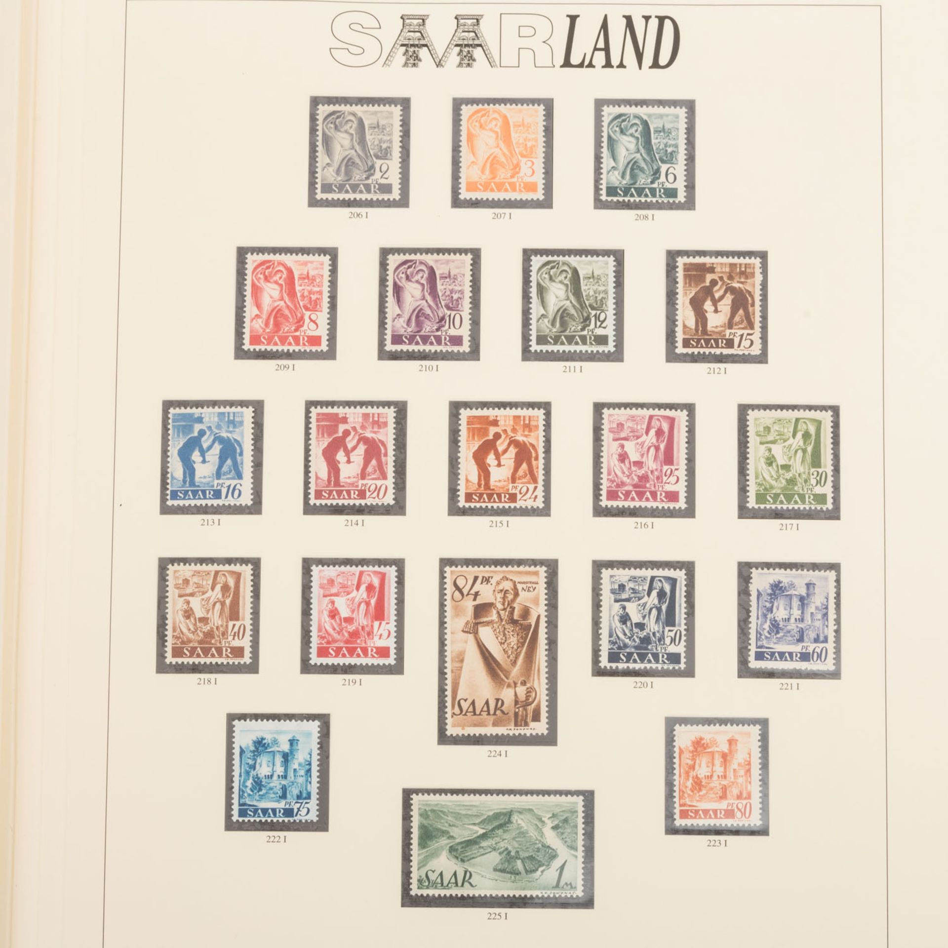 Sammlung Saarland - 1947-1959 ** - Image 2 of 6