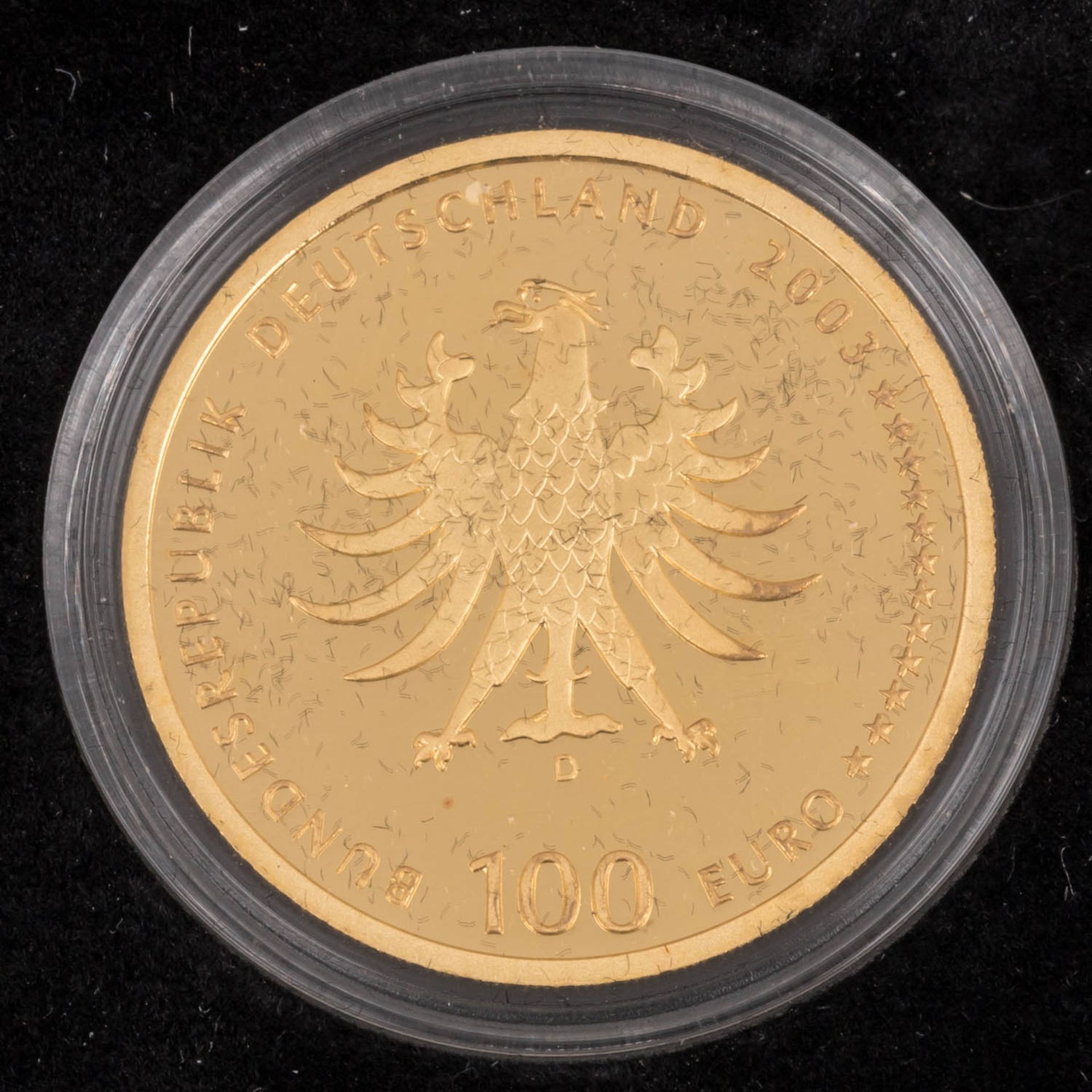 BRD/GOLD - 100 Euro 2003/D - Bild 3 aus 3