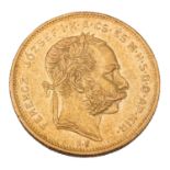 Österreich-Ungarn /GOLD - Franz Josef I. 8 Forint 1872 K-B