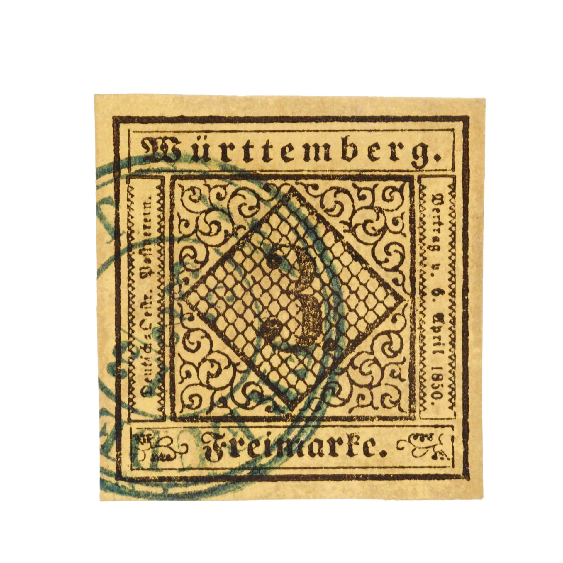 Altdeutschland - Württemberg 1851 O - Bild 10 aus 13