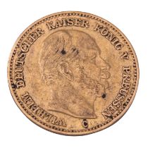 Deutsches Kaiserreich / Preussen - 5 Mark 1877/C, GOLD,