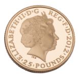 Grossbritannien - 25 Pfund London 2012, Minerva, GOLD, 