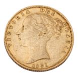 Großbritannien /GOLD - Viktoria, 1 Sovereign 1861 (Wappen)