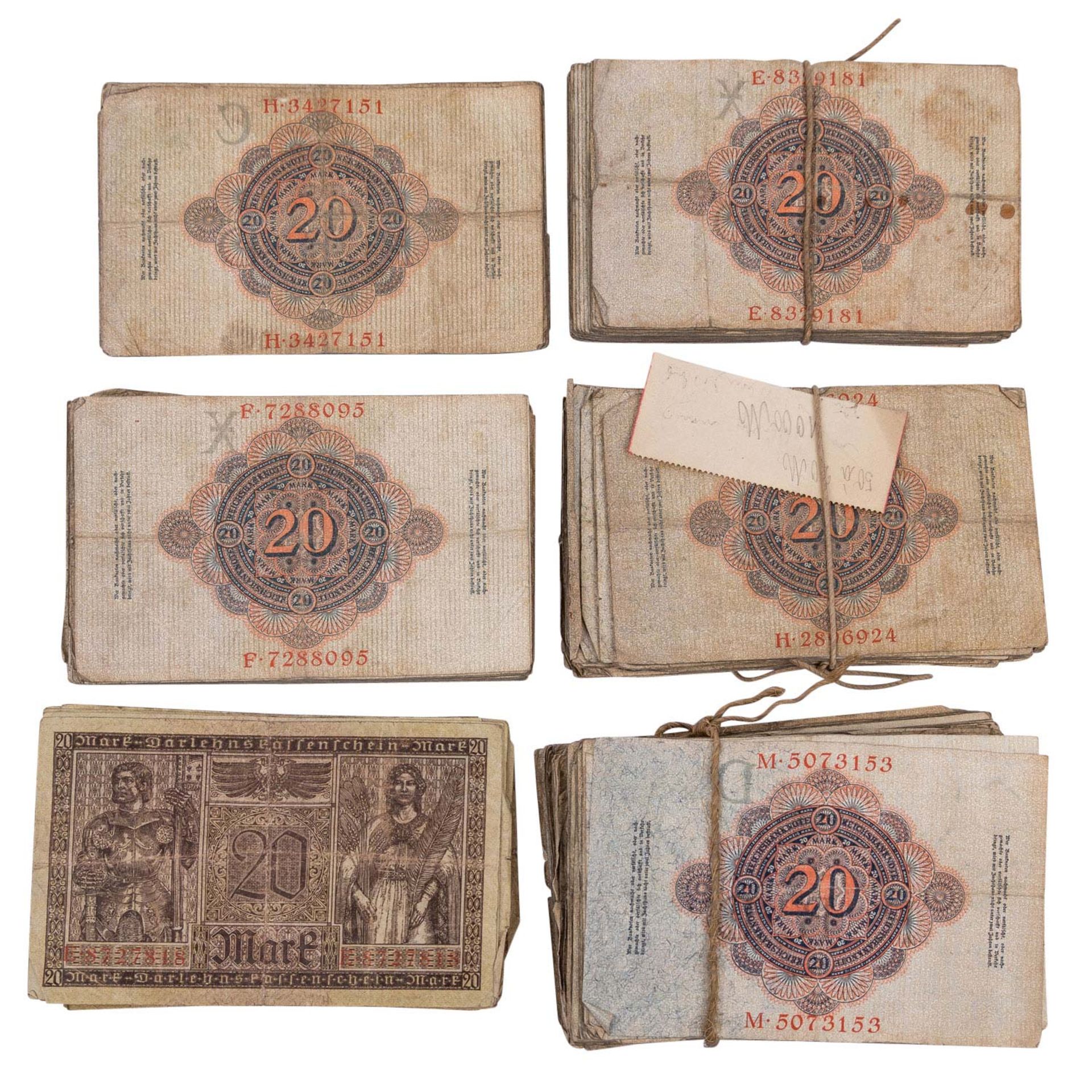 Eine Vielzahl an Banknoten Dt. Kaiserreich und Weimarer Republik - - Bild 3 aus 4