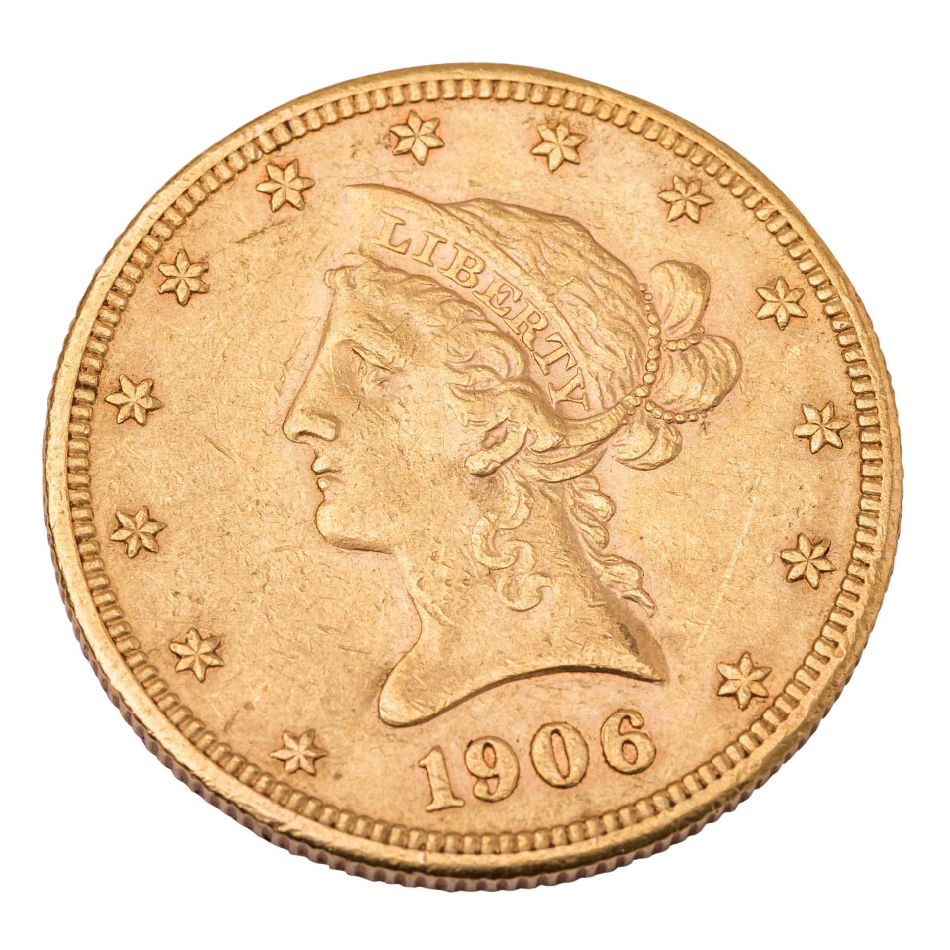 USA /GOLD - 10 $ Eagle Liberty Head 1906-S