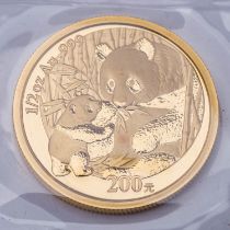 VR China - 200 Yuan 2005, Panda, GOLD,