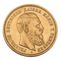 Dt. Kaiserreich /GOLD - Preußen, Friedrich III. 10 Mark 1888-A