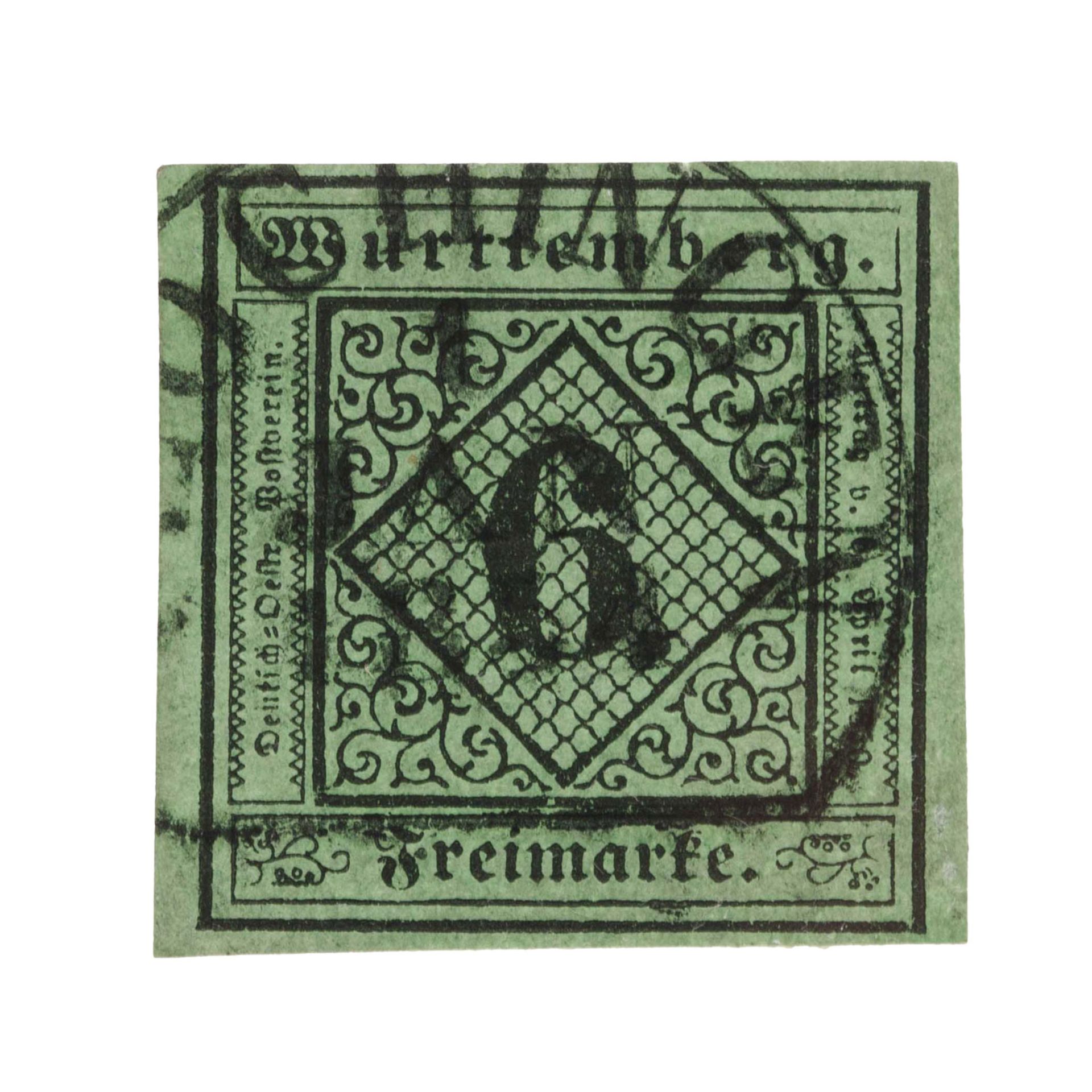 Altdeutschland - Württemberg 1851 O - Bild 12 aus 13