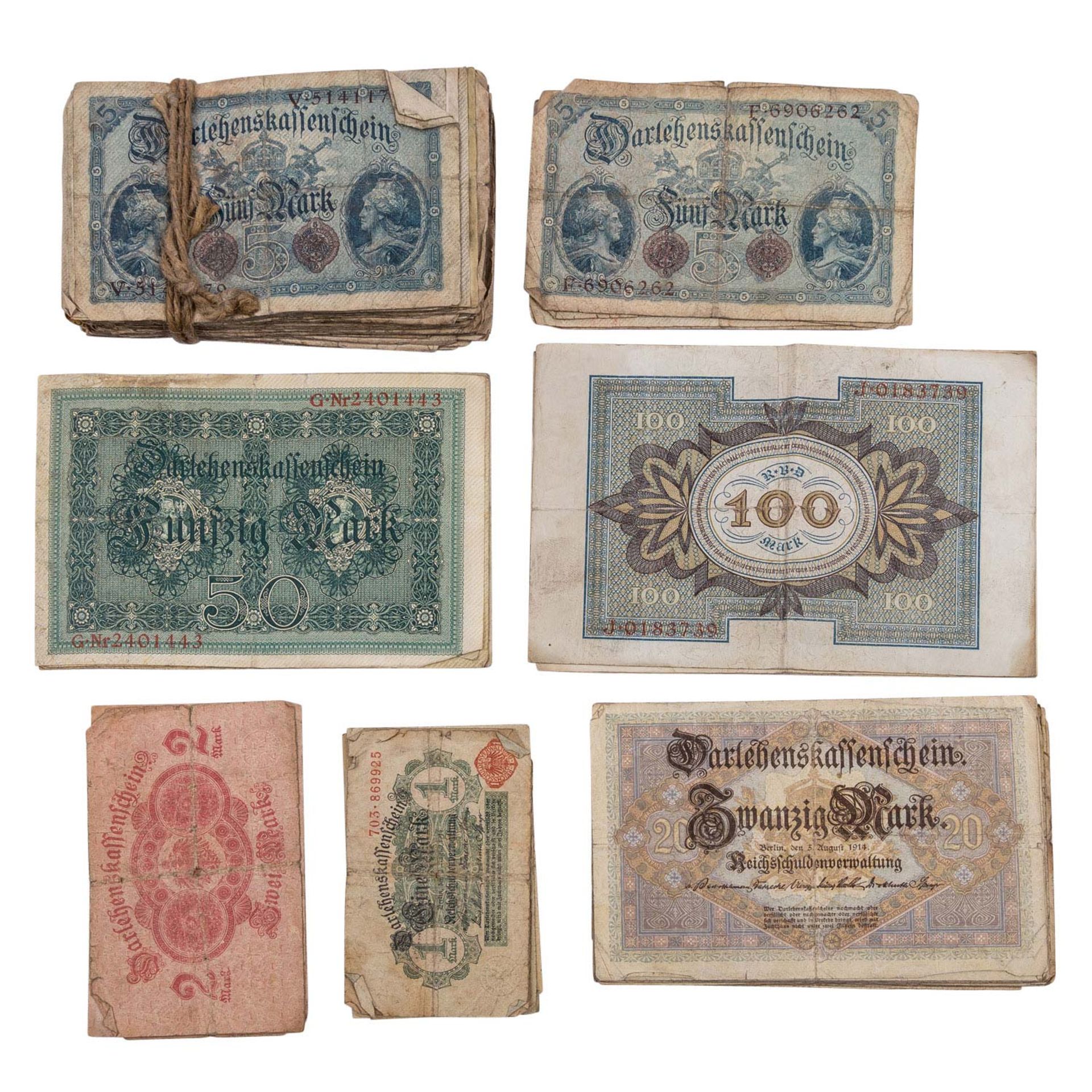 Eine Vielzahl an Banknoten Dt. Kaiserreich und Weimarer Republik - - Bild 4 aus 4