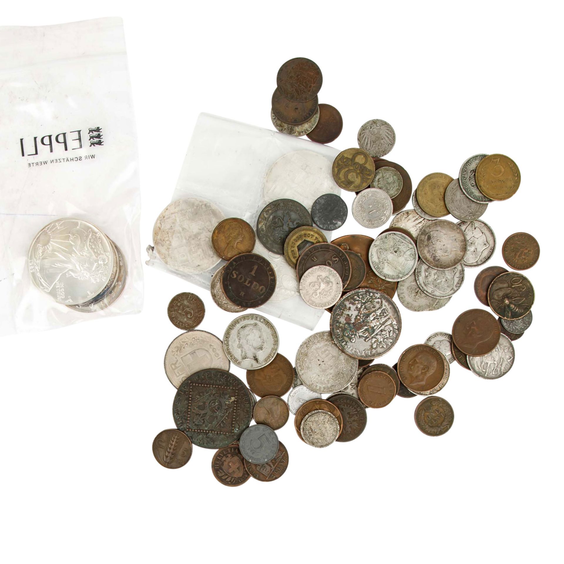 Ein Konvolut mit Münzen Dt. Reich, Österreich und Weiteres - Bild 4 aus 5