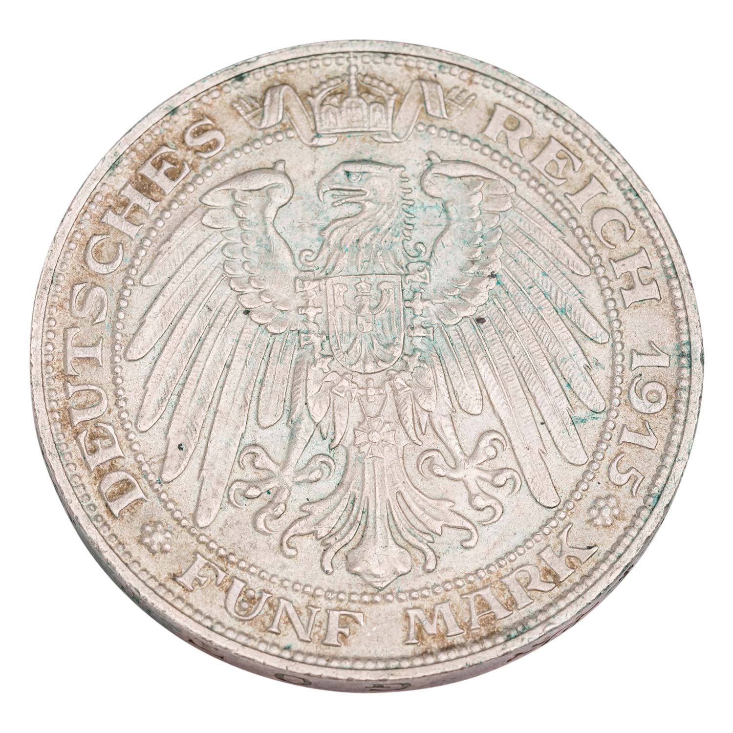 Deutsches Kaiserreich / Mecklenburg Schwerin - 5 Mark 1915, - Image 2 of 2