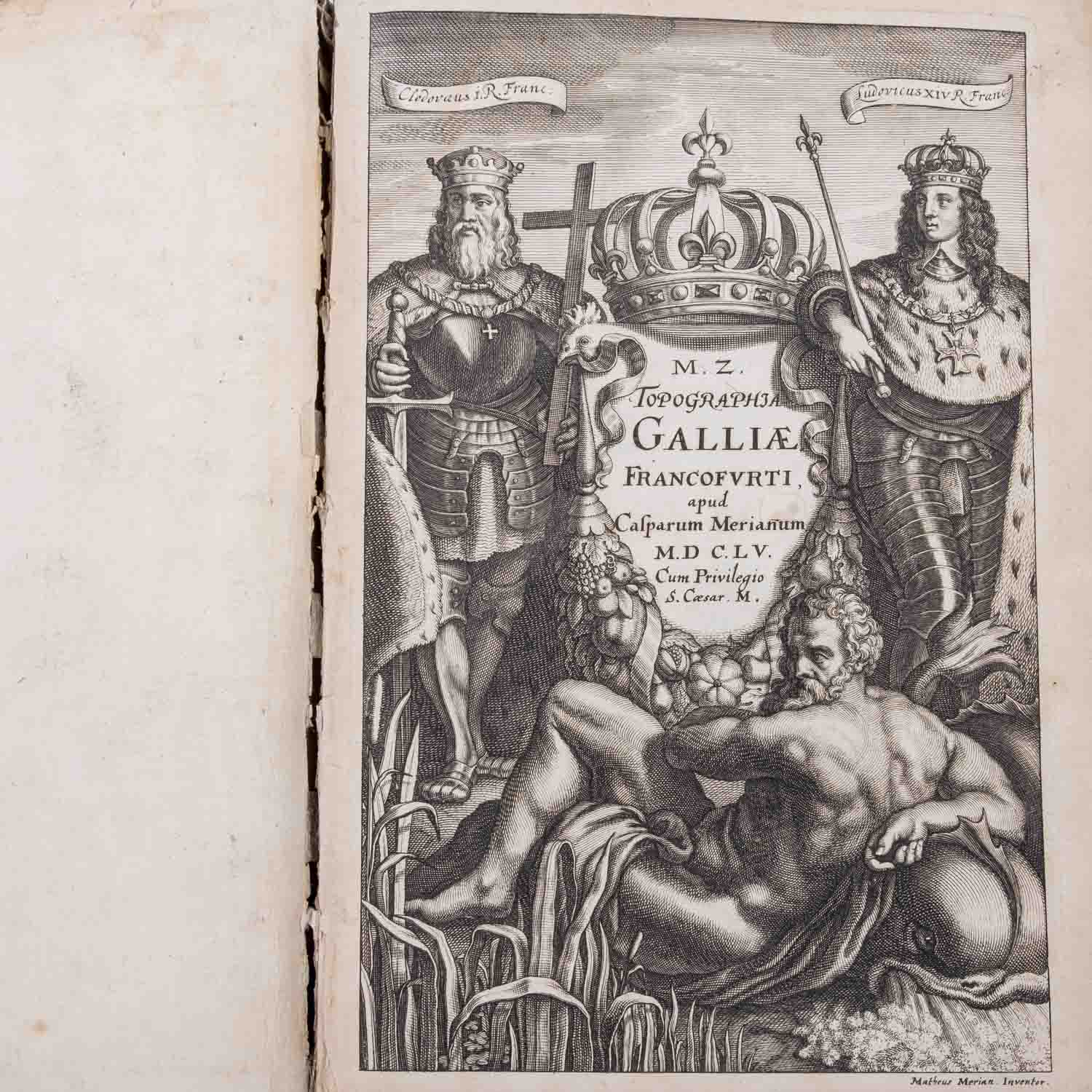ZEILLER, MARTIN und MERIAN, CASPAR und MATTHEUS- "Eine Topographie Galliens oder - Image 2 of 8
