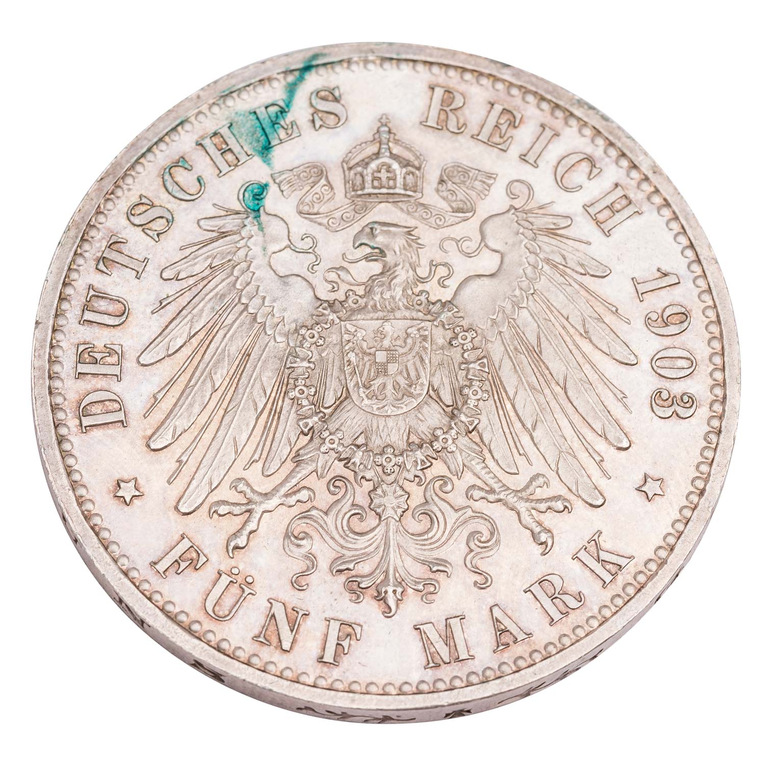 Großherzogtum Sachsen-Weimar-Eisenach - 5 Mark 1903/A, - Image 2 of 2