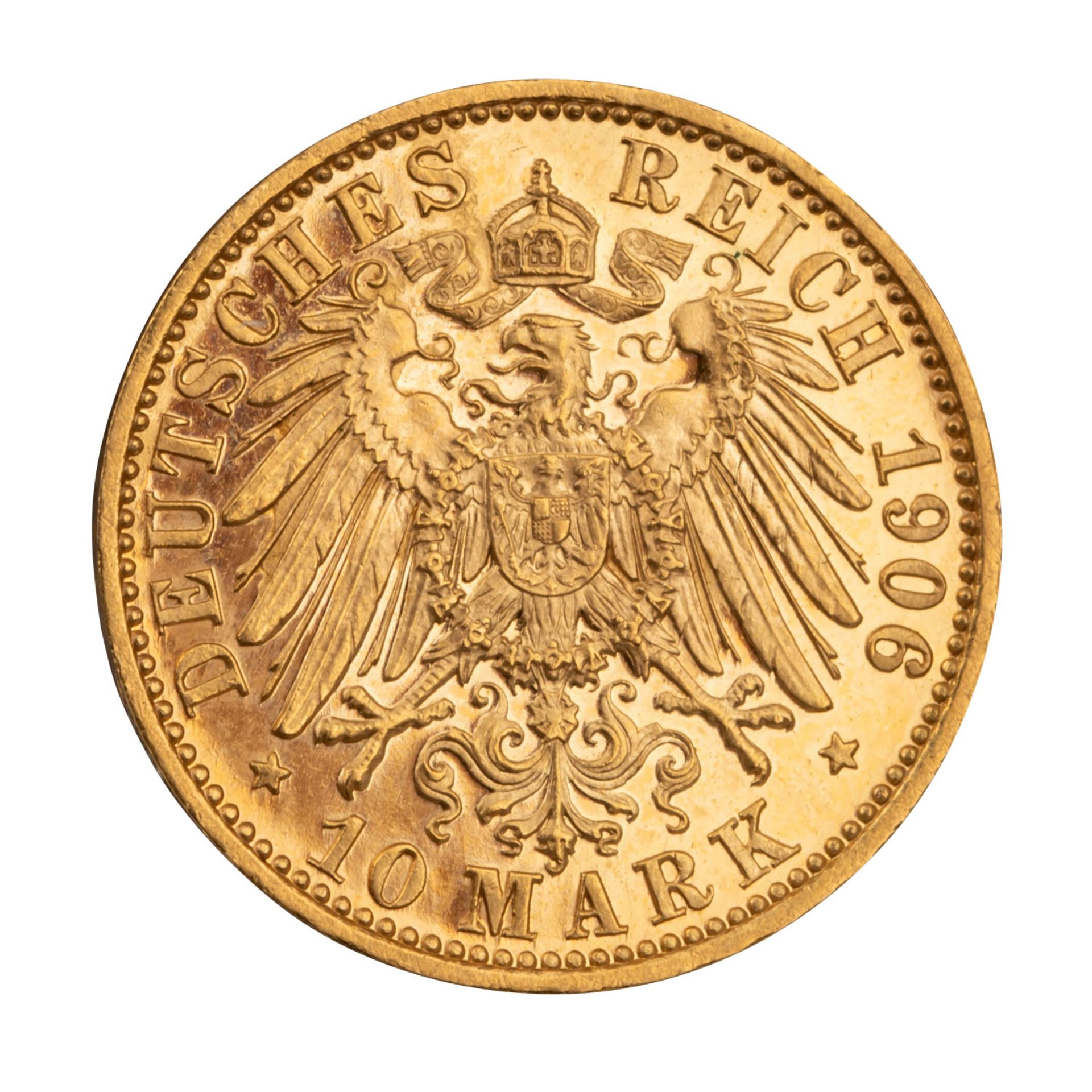 Freie und Hansestadt Lübeck/Gold - 10 Mark 1906/A,