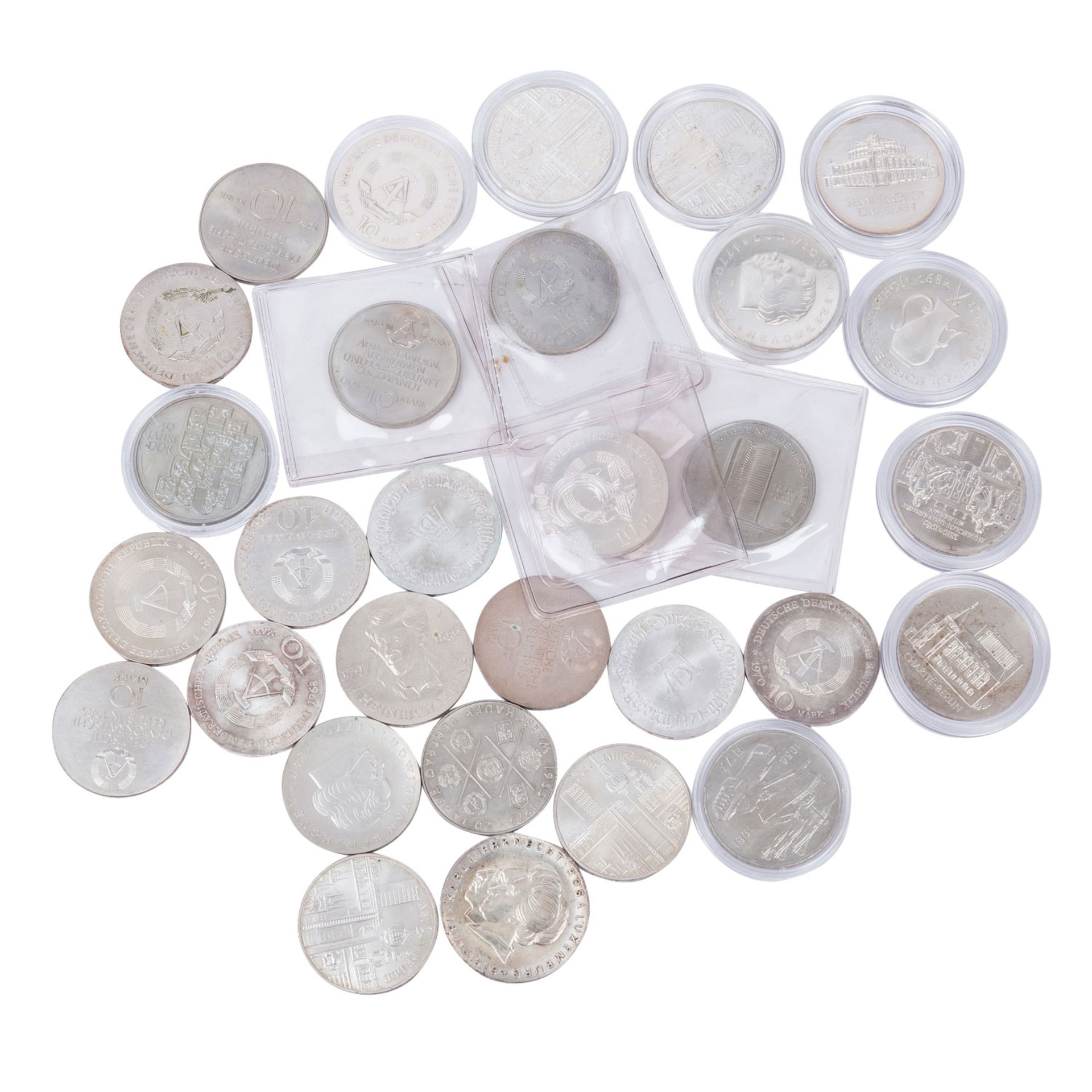 DDR - Zusammenstellung 45 Gedenkmünzen in verschiedenen Qualitäten,  - Bild 4 aus 4