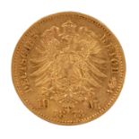 Sachsen/GOLD - 10 Mark Johann (1854-1873) 1873 E, vz-,