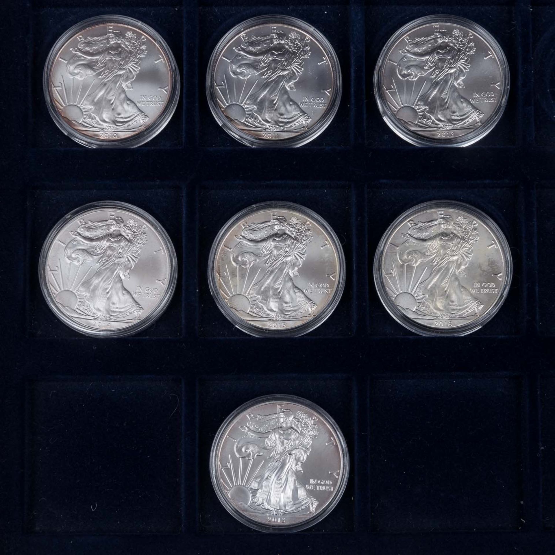 USA, 31 x SILVER Dollar, ex. 1986/2016,  - Bild 4 aus 4