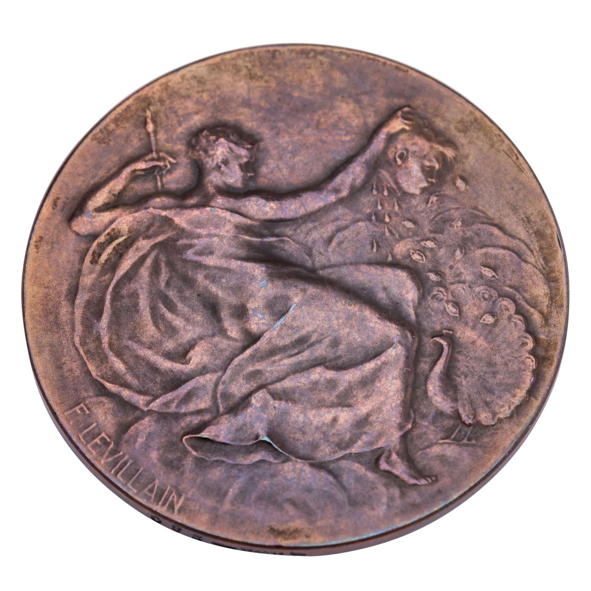 Frankreich - Bronzemedaille o.J. (1900), Levillain, Ferdinand (1837-1905), - Image 2 of 2