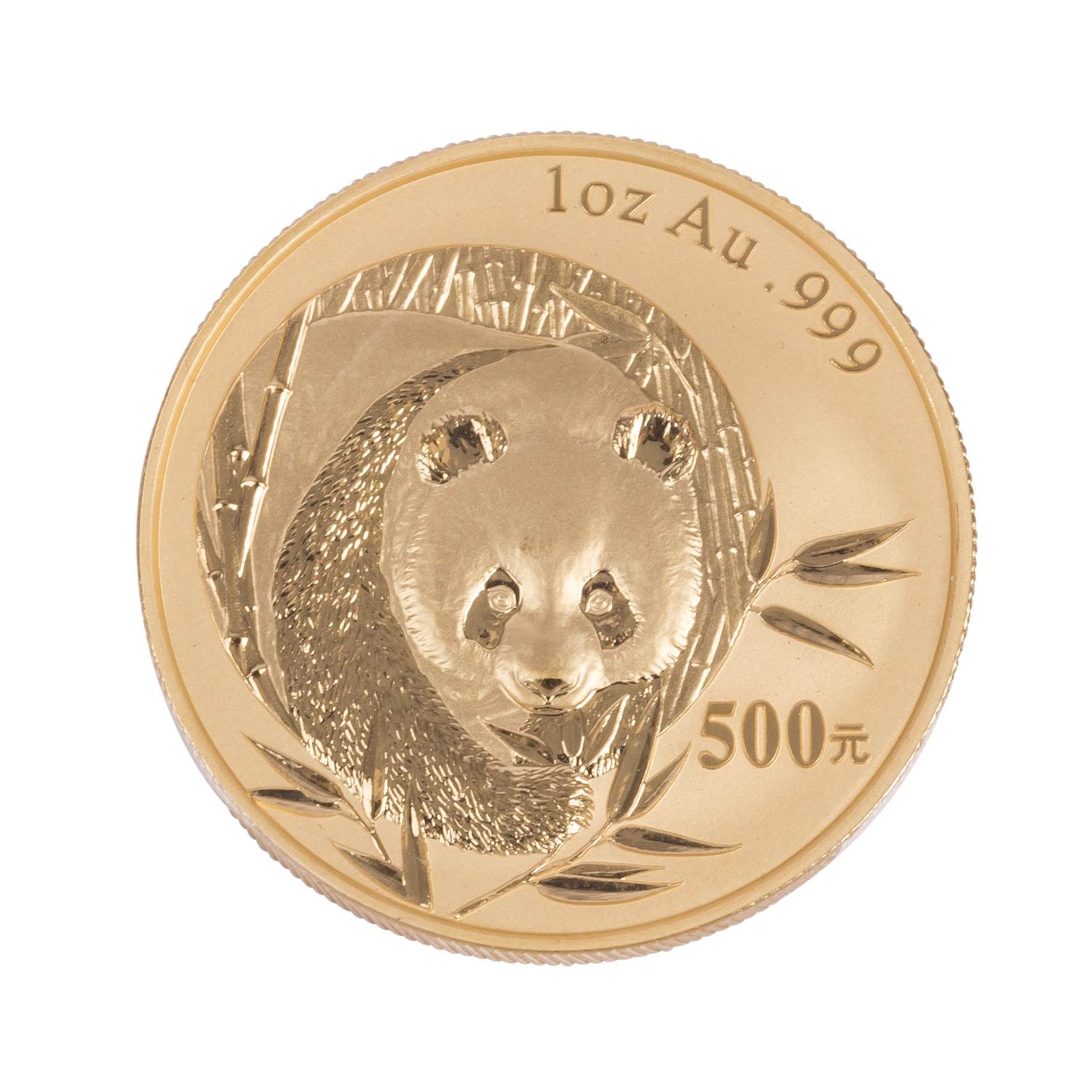 Volksrepublik China - Gold Panda Set 2003 mit  500/ 200/ 100/ 50/ 20 Yuan,  - Bild 3 aus 12