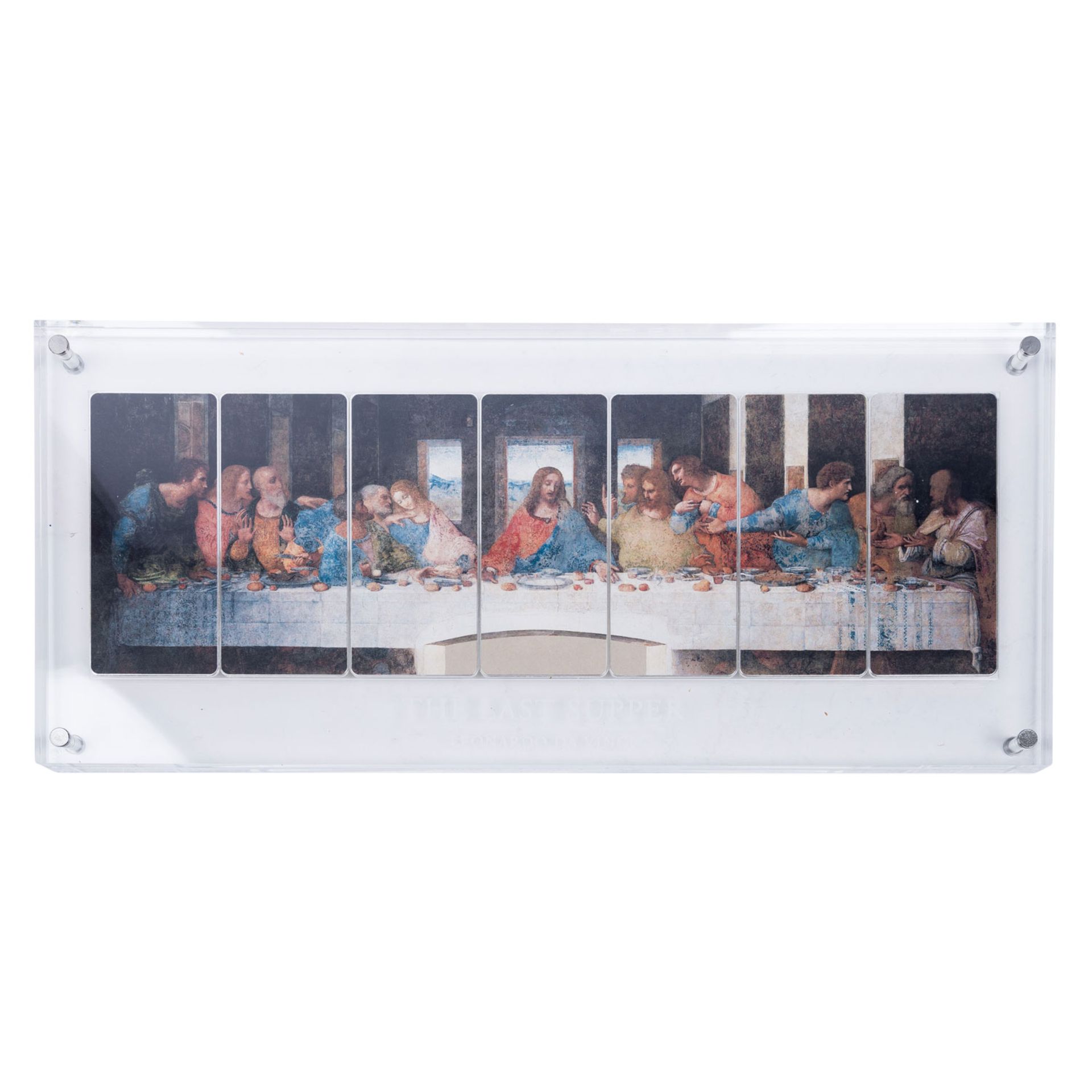 Silbermotivbarren Giants of Arts - Leonardo da Vinci : The last supper (1495-1498) - Image 2 of 5