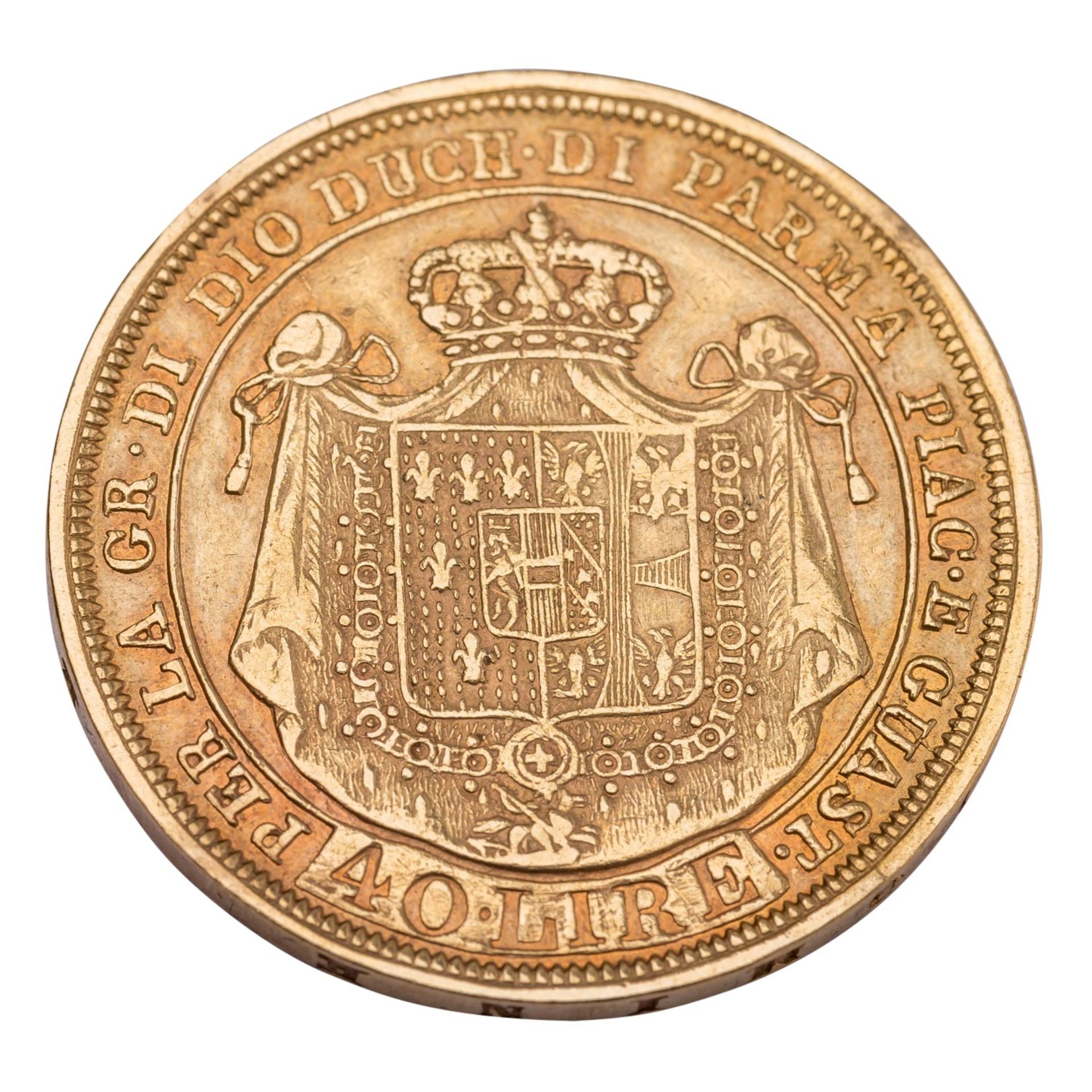 Italien - Parma /GOLD - Maria Luigia 40 Lire 1815 - Bild 2 aus 2
