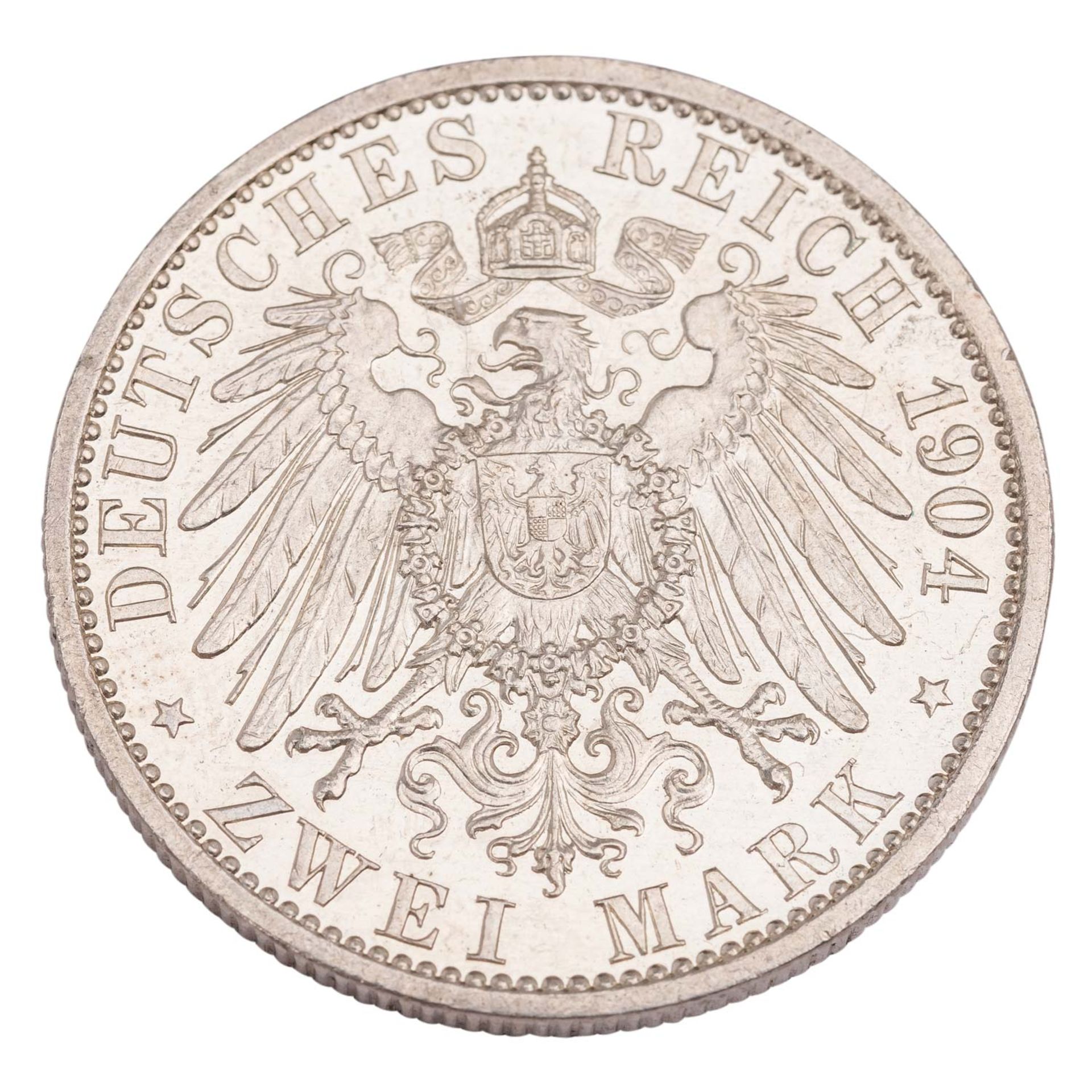 Deutsches Kaiserreich / Mecklenburg Schwerin - 2 Mark 1904, - Image 2 of 2