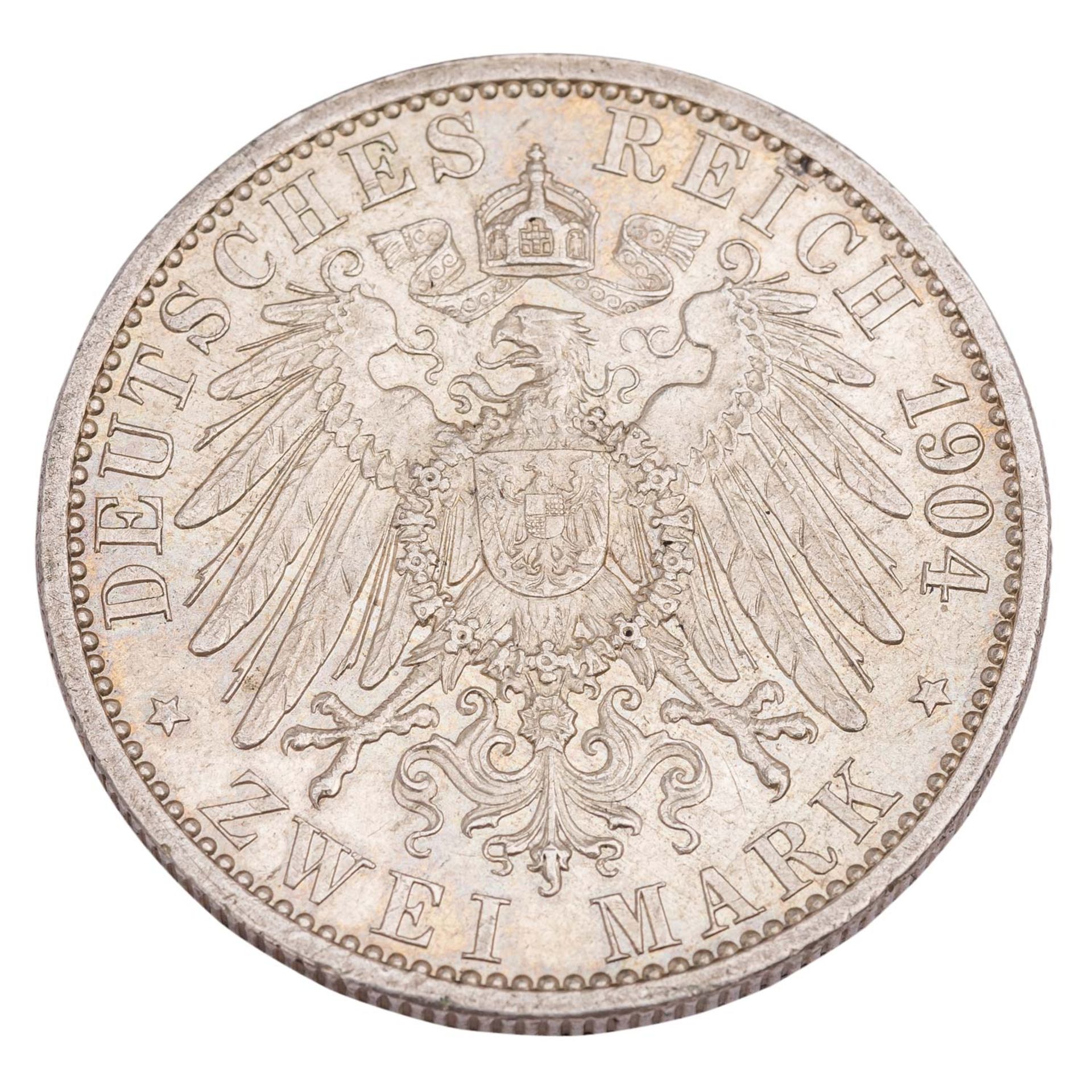 Fürstentum Schaumburg-Lippe/Silber - 2 Mark 1904/A, Georg, 