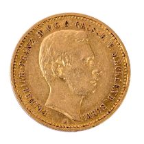 Großherzogtum Mecklenburg-Schwerin/Gold - 10 Mark 1901/A,