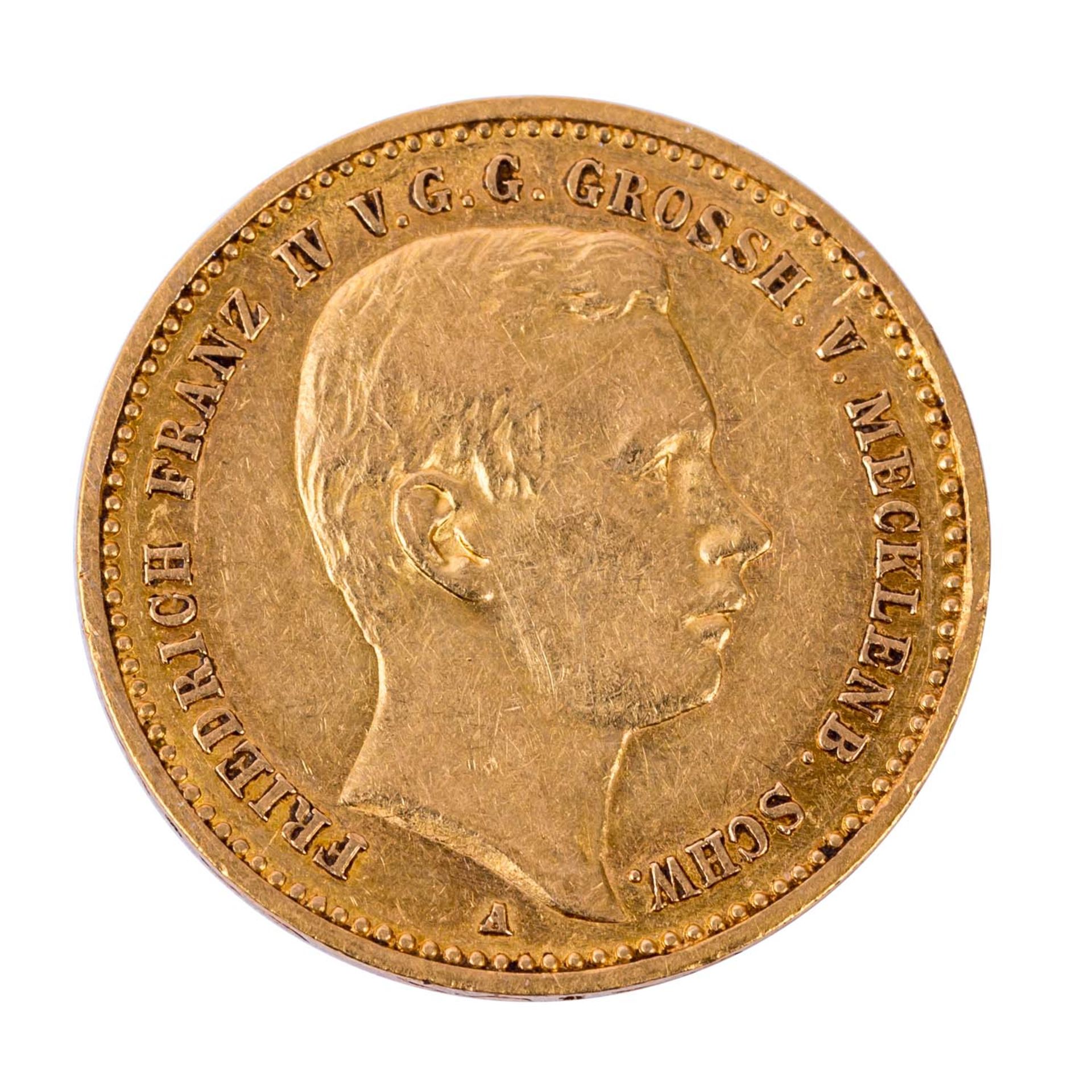 Großherzogtum Mecklenburg-Schwerin/Gold - 10 Mark 1901/A,